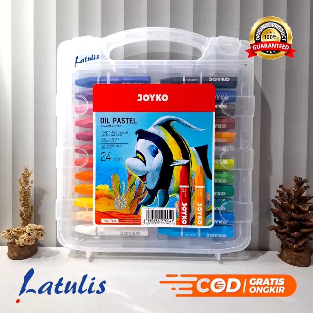 

Crayon Krayon Minyak Oil Pastel Joyko 24 Warna