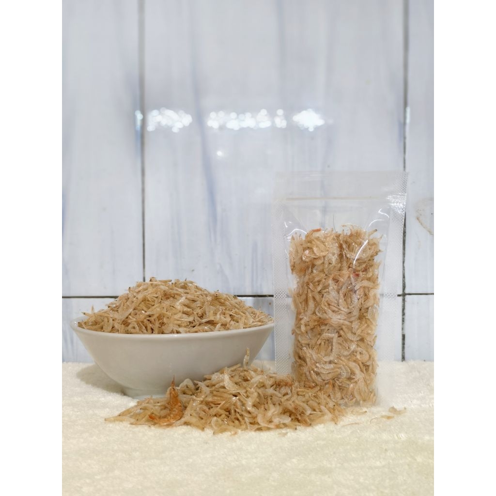 

Kulit ebi udang rebon premium rasa tawar tidak asin untuk bumbu masak kemasan 1kg