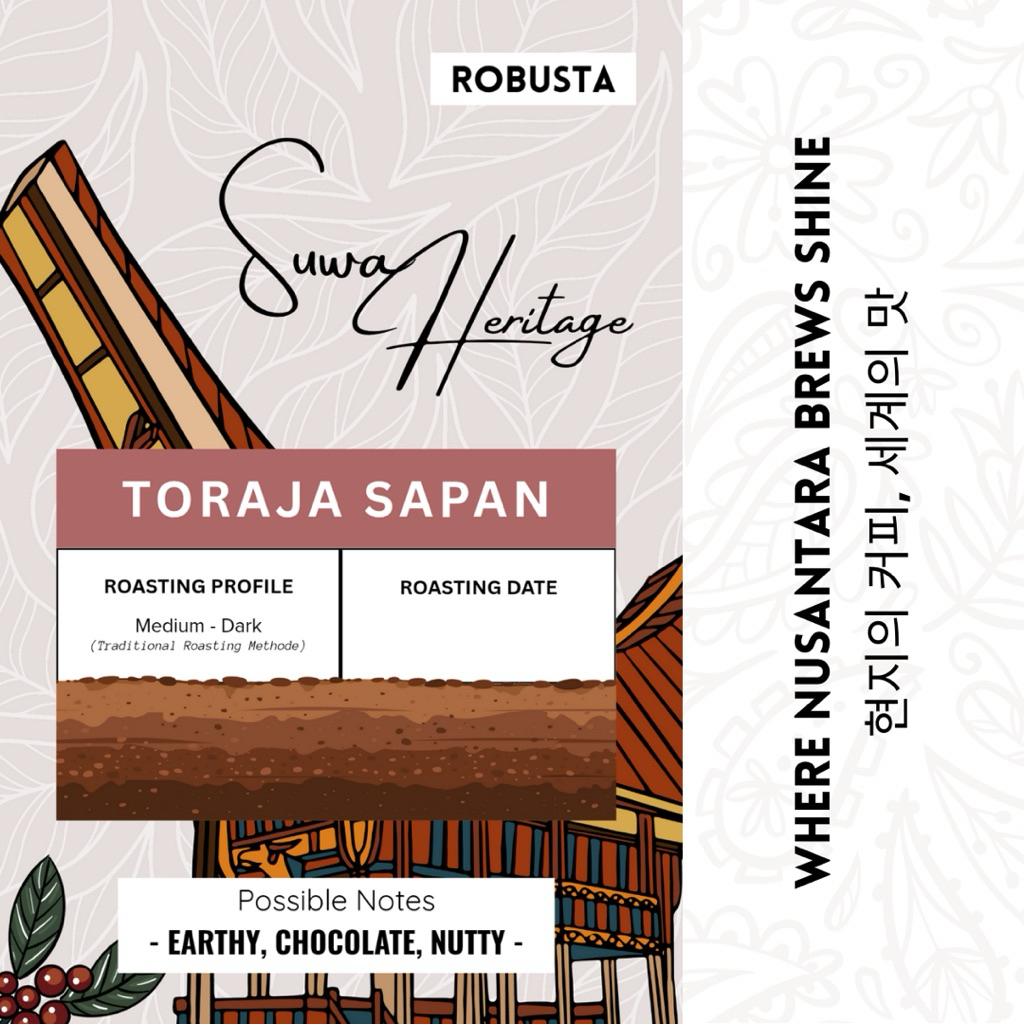 

Kopi Robusta Toraja Sapan – Suwa Heritage | Fresh Roasted Beans & Ground