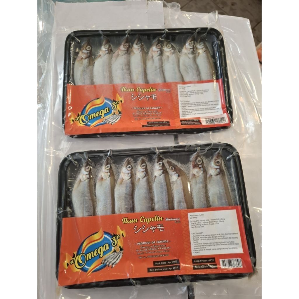 

Ikan Shisamo Full Telur Segar Beku