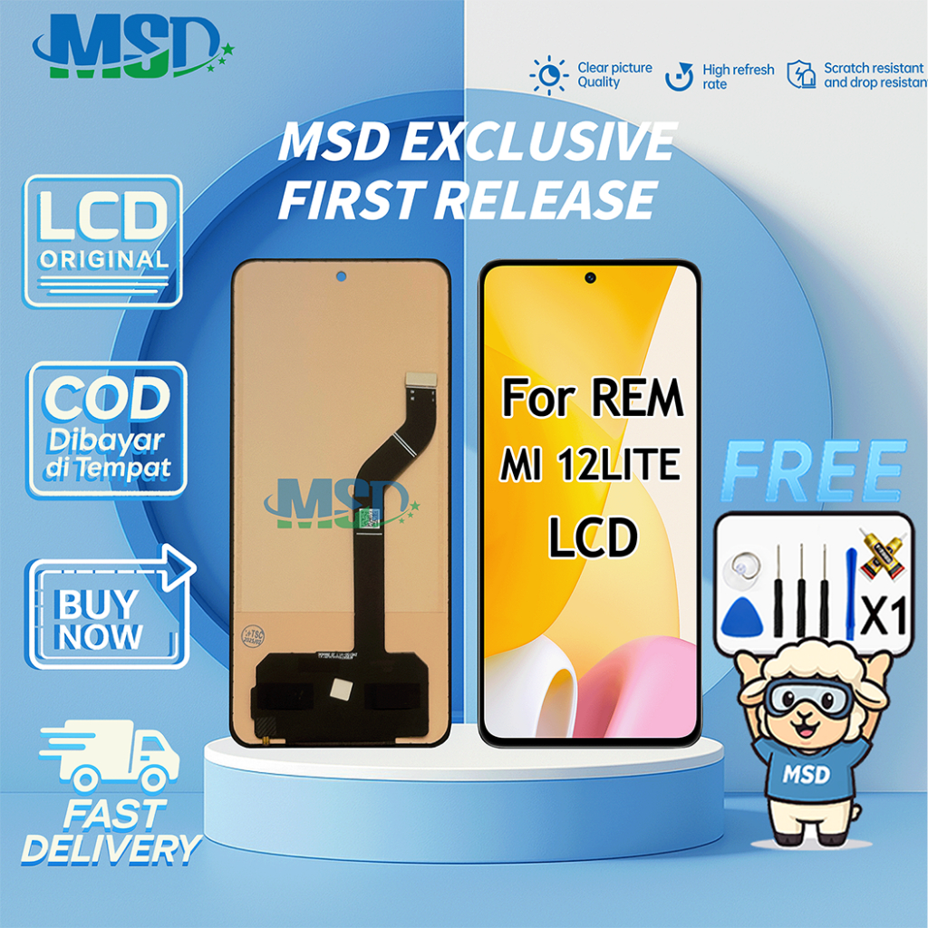 Lcd Xiaomi Mi 12 Lite / Mi12 Lite UNIVERSAL FULLSET Touchscreen LCD HP OG MSD