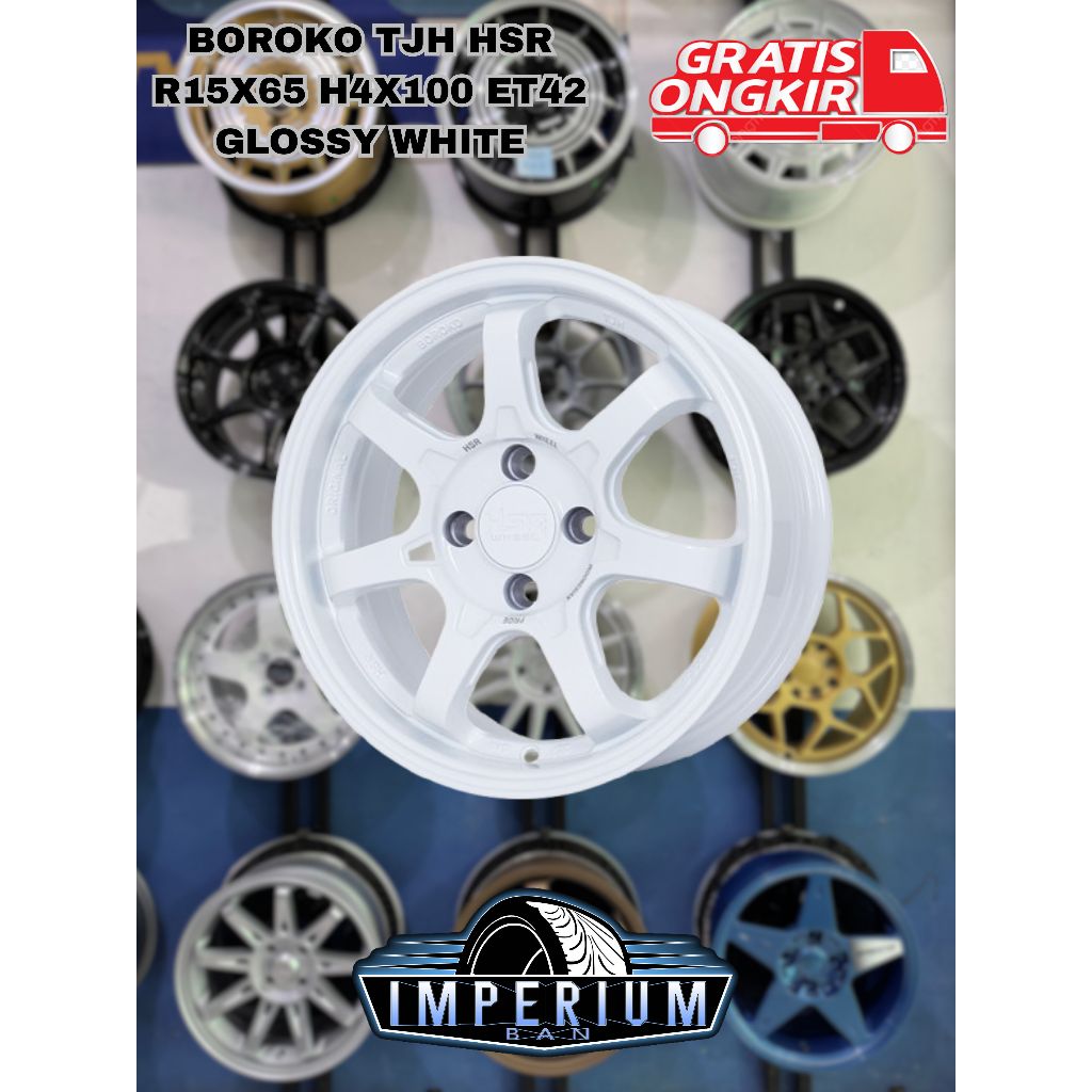 Velg Mobil Racing Hsr Free ongkir Bisa Kredit R15 Lubang 4 Pcd 100 Pelek Mobil Wagon Picanto Esteem 