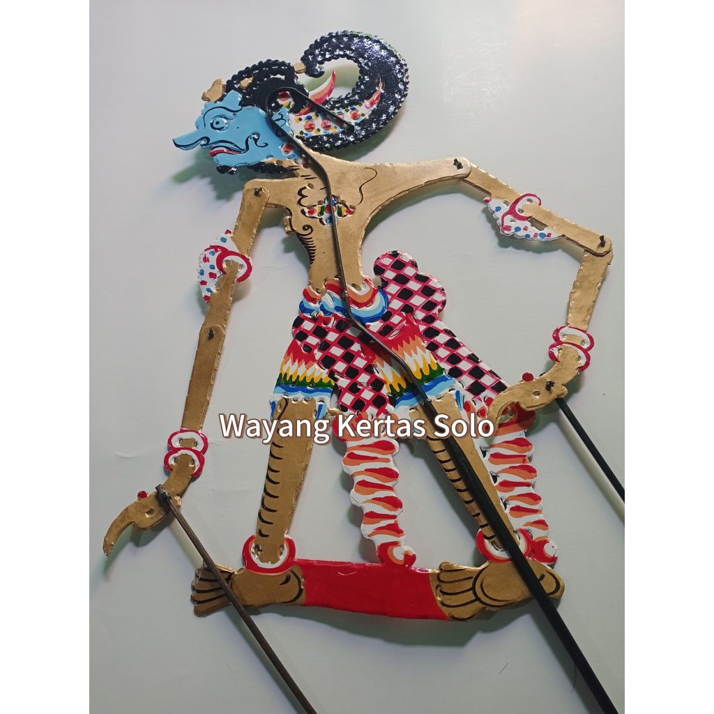 Wayang kulit kertas wayang mainan Ontoseno Antasena ukuran -+55 cm