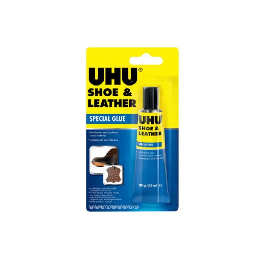 

UHU HOUSEHOLD CONTACT LIQUID SHOES AND LEATHER SPECIAL GLUE LEM SEPATU KULIT KARET