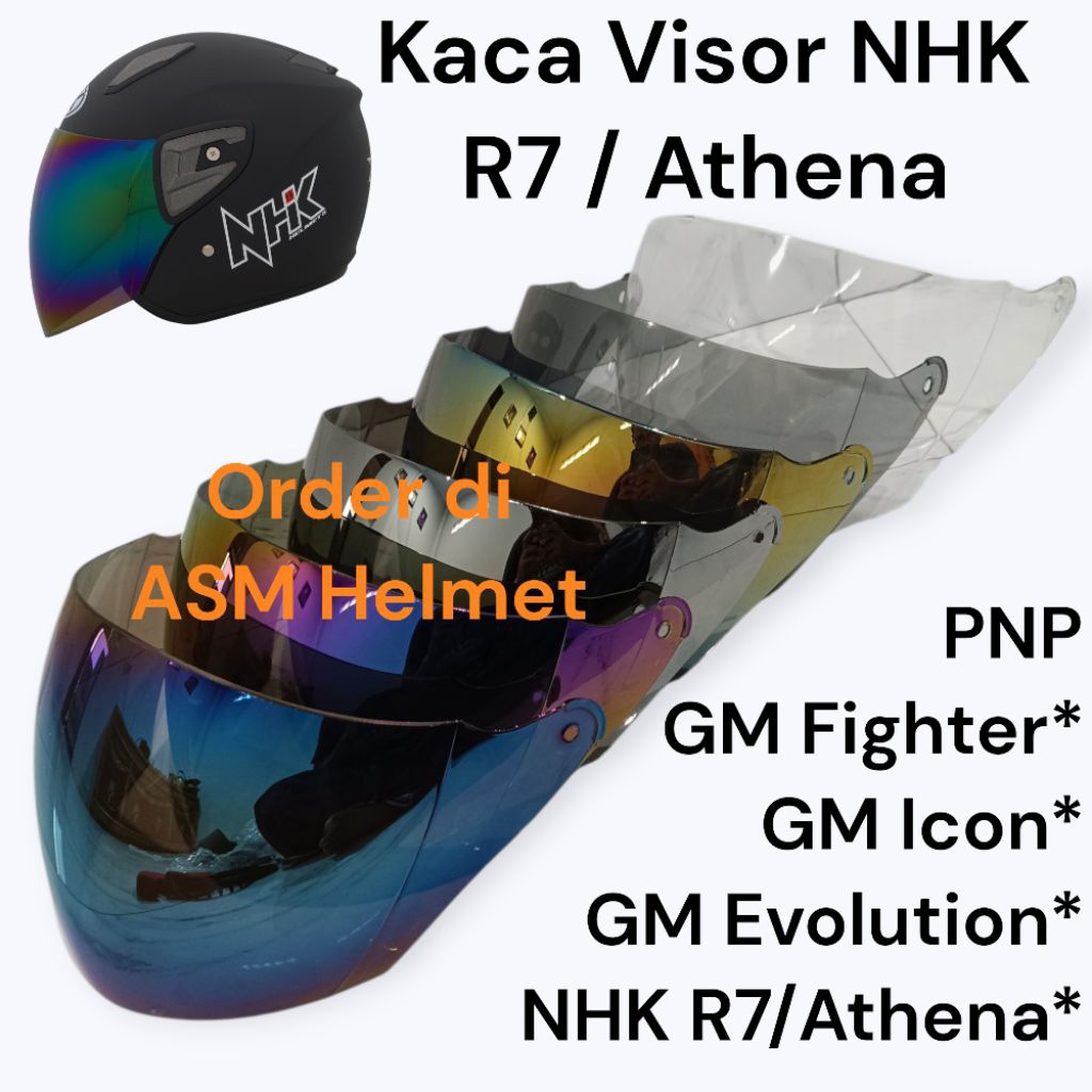 Kaca Visor Helm NHK R7 Kaca Helm NHK Athena Kaca NHK R7
