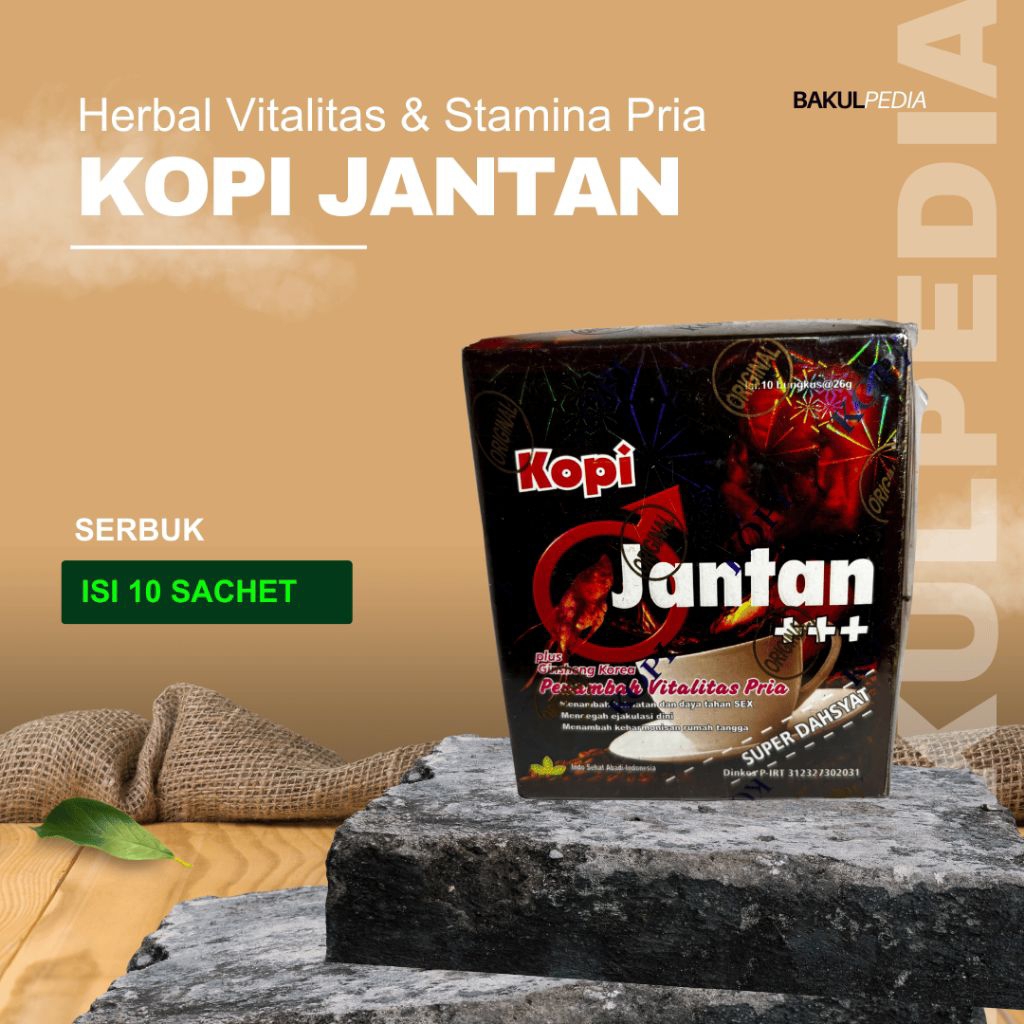 

Serbuk minuman KopJa siap seduh untuk stamina dan vitalitas