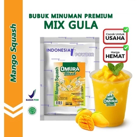 

Omura Blend Mango Squash 500gr Halal Indonesia Powder
