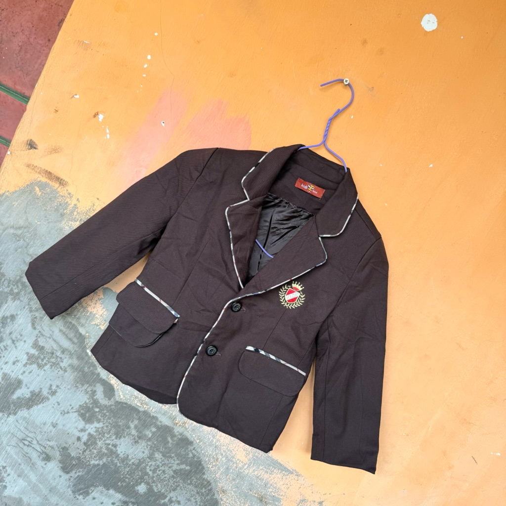 preloved jas anak laki laki 2-3 tahun coklat tua