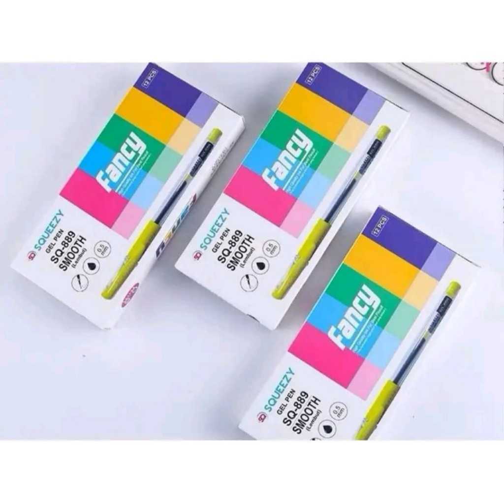 

PULPEN GEL HITAM / PENA GEL / GEL PEN OFFICE SMOOTH 0,5MM GP-SQ889 (1 PAK 12)