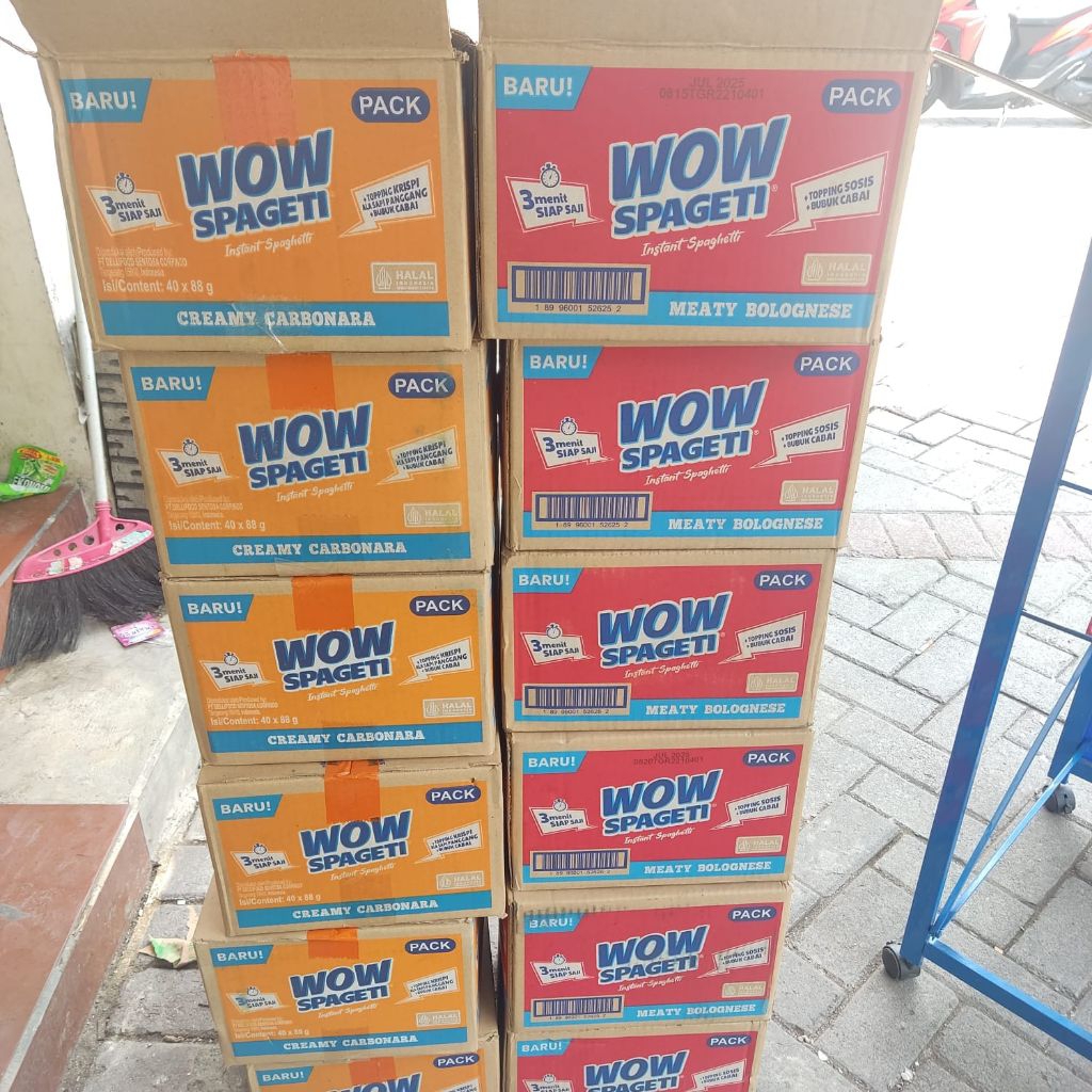 

Wow Spaghetti - Spaghetti Fatah Aqeela - Wow Spaghetti Karton isi 40 pcs - Hanya 3 menit