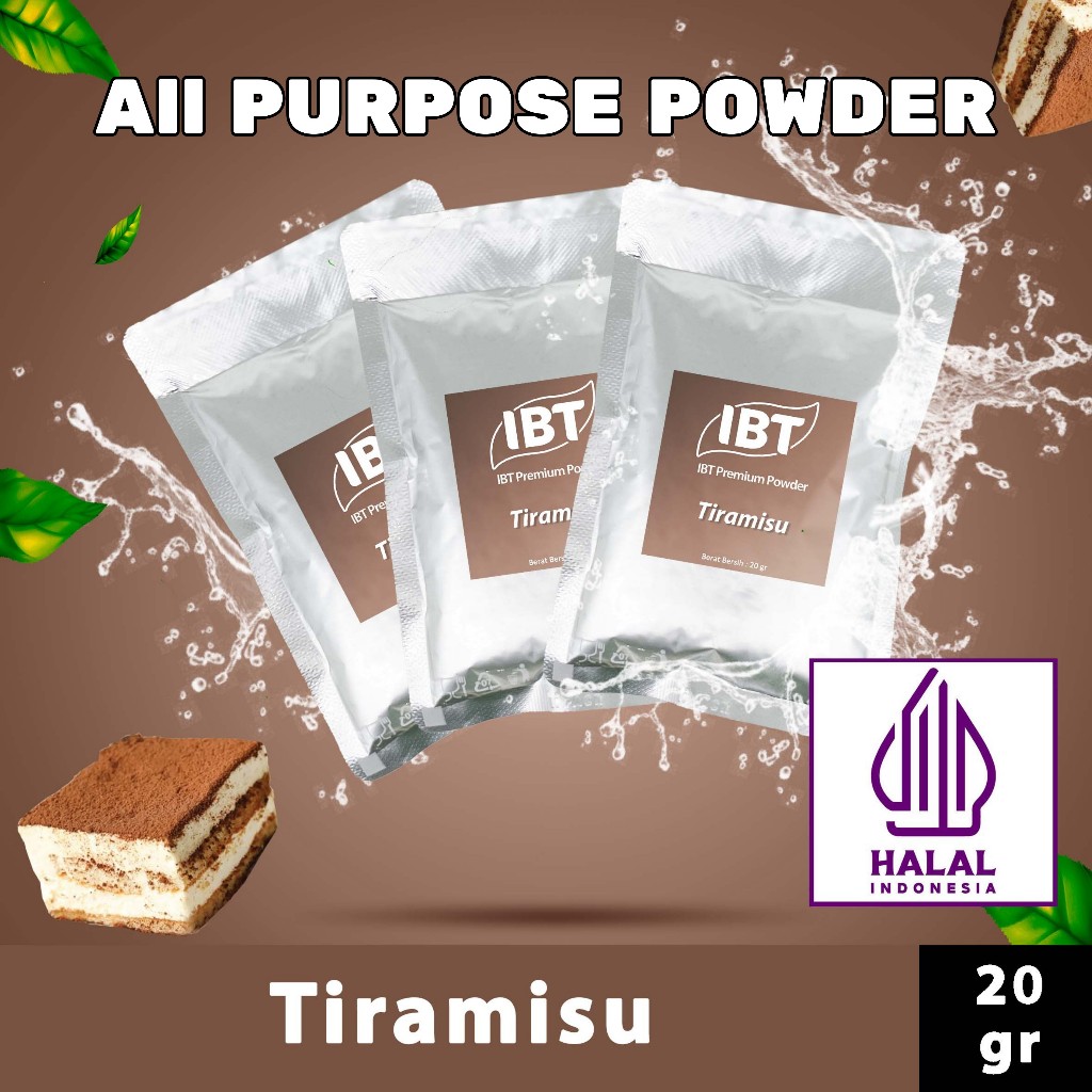 

Bahan Minuman Bubuk Rasa Tiramisu IBT Premium Powder Sachet