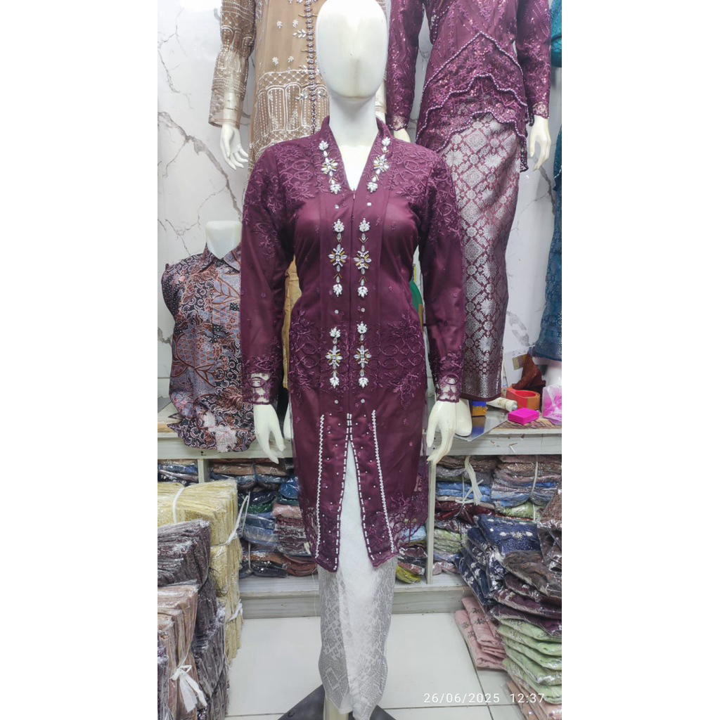 Kebaya Tunik Wanita Terbaru / Kebaya Kondangan Mewah / Atasan Kebaya Premium / Baju Kebaya Kondangan