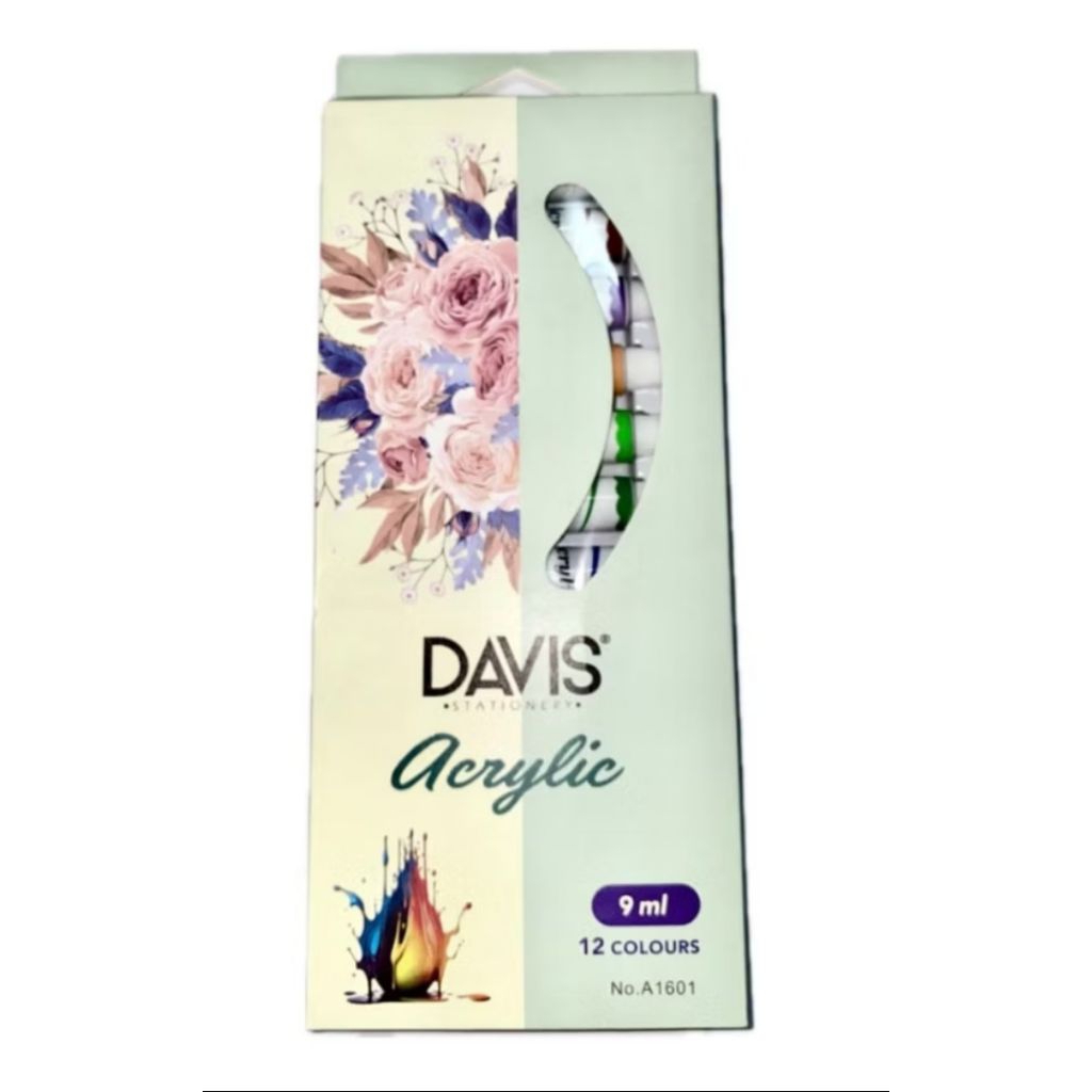 

CAT ACRILIK / CAT LUKIS SET 12 WARNA DAVIS MURAH LENGKAP WARNA