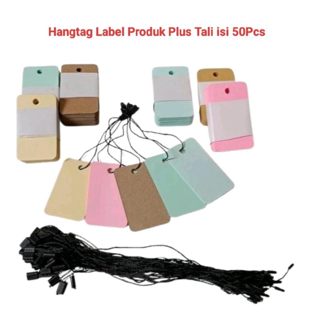 

Label Card Isi 50Pcs Hangtag Kartu Label Bisa Embos dengan Tali Label Kartu Pakaian Accesories Dll