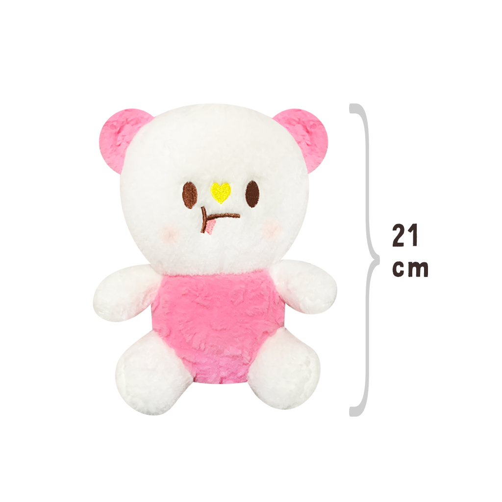 Boneka Beruang Hidung Hati - Boneka Beruang Lucu, Hidung Bentuk Hati, Kado Cewek Gemes