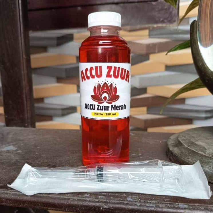 AIR AKI ZUUR MERAH AIR ACCU ZUUR MERAH 250ML CAIRAN AKI KERING LEMAH