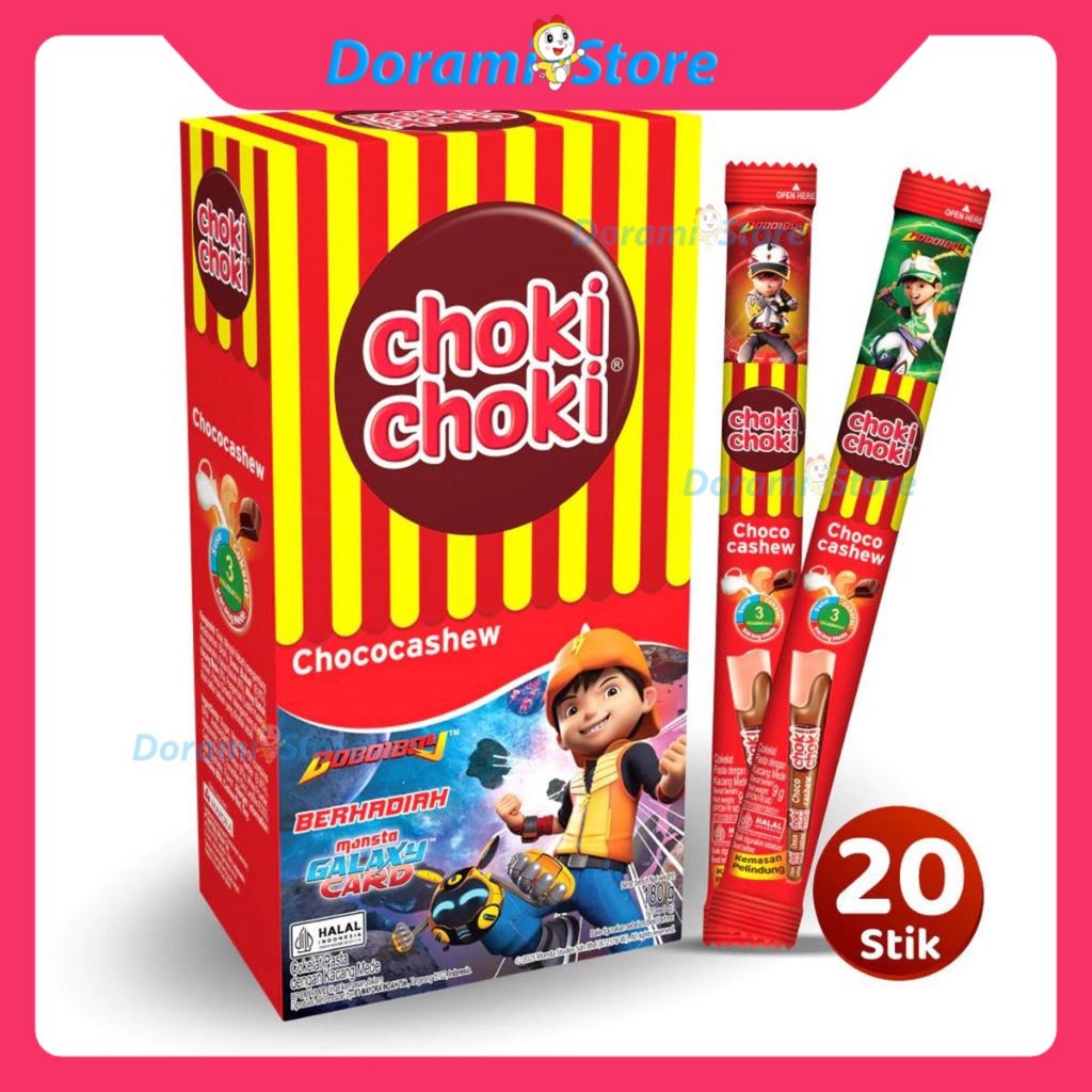 

Choki Choki Chococashew Box Isi 20x9 gr / Cokelat Pasta Enak Praktis