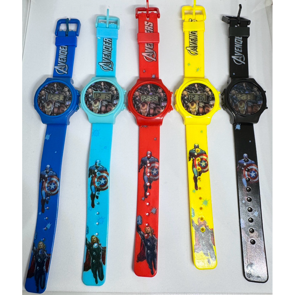 Jam Tangan Anak Digital Karakter Batman Ironman Frozen Barbie Hello Kitty Doraemon Pokemon Spiderman