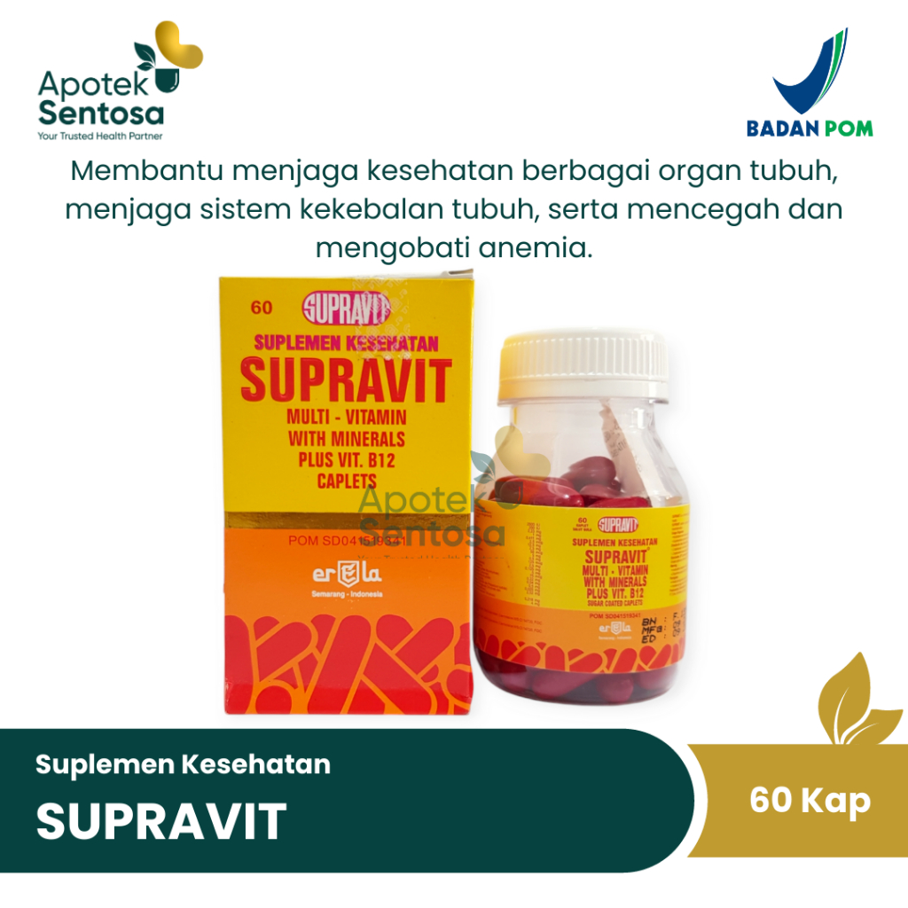 Supravit Multi Vitamin With Minerals Plus Vitamin B12