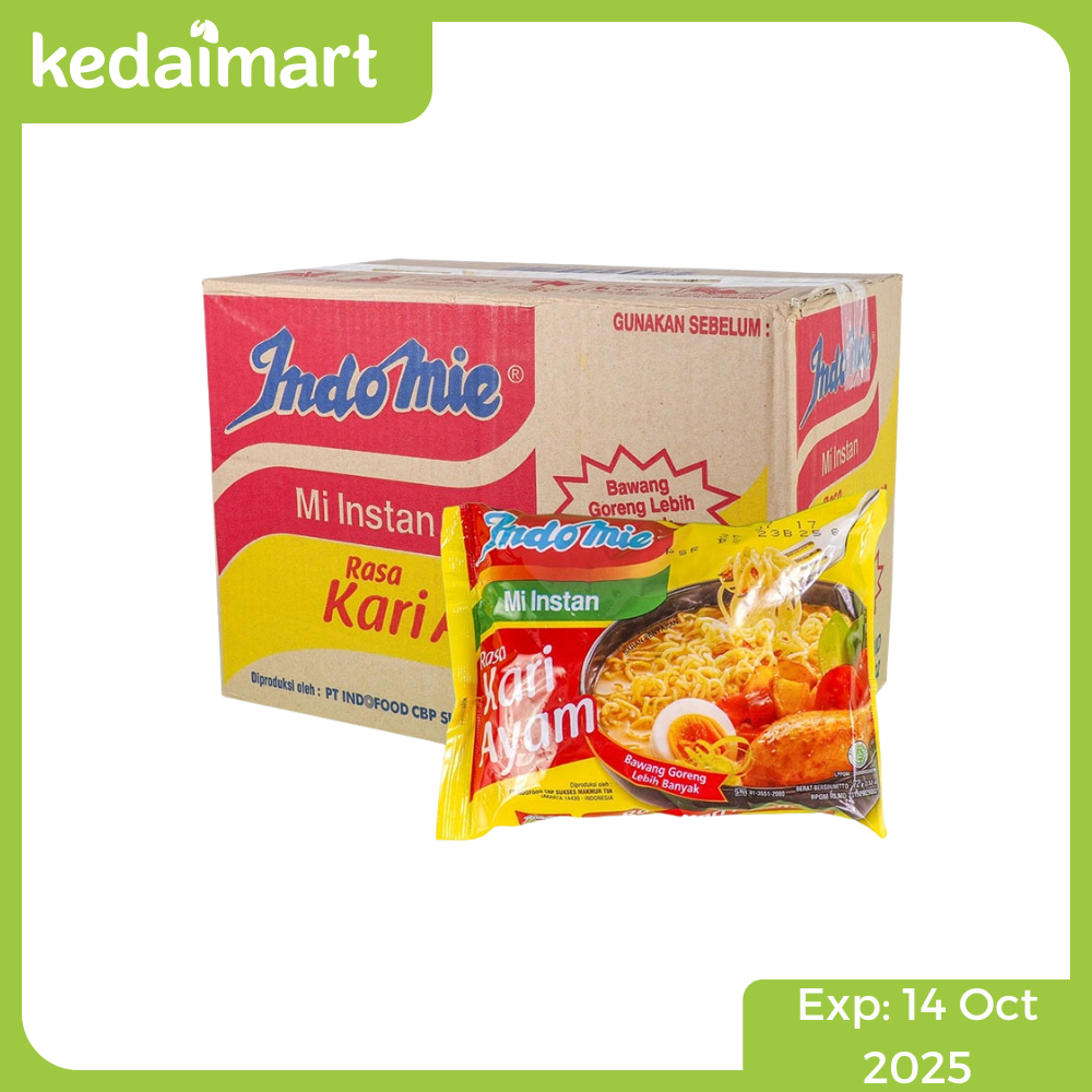 

Clearance Sale - Indomie Rasa Kari Ayam 1 Karton