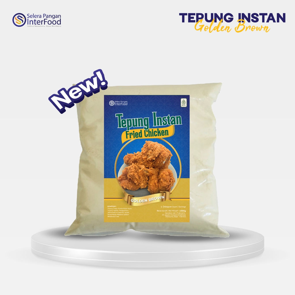 

NEW!! Tepung Bumbu Fried Chicken Golden Brown kemasan 1kg