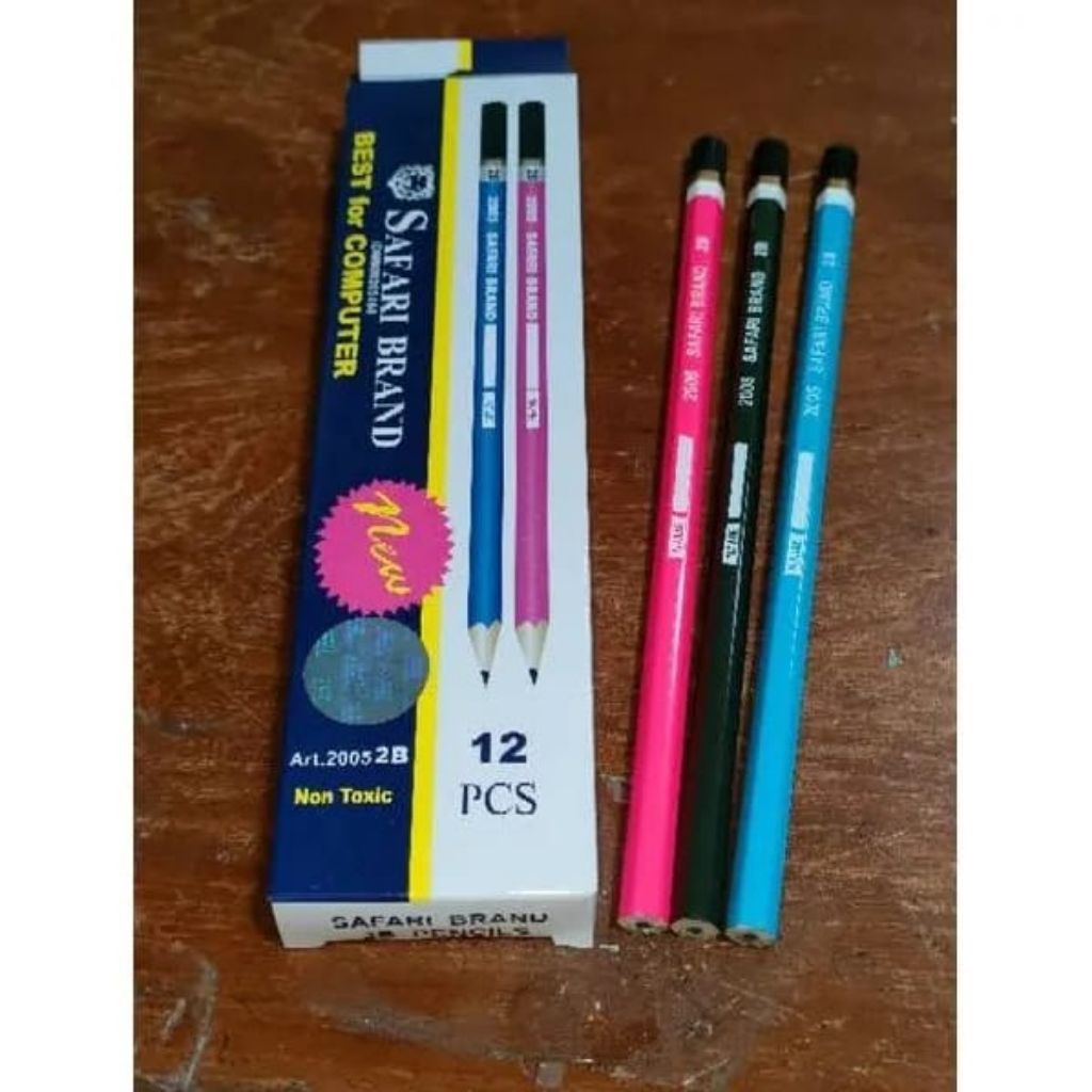

pensil safari brand best for computer 2B isi 12pcs