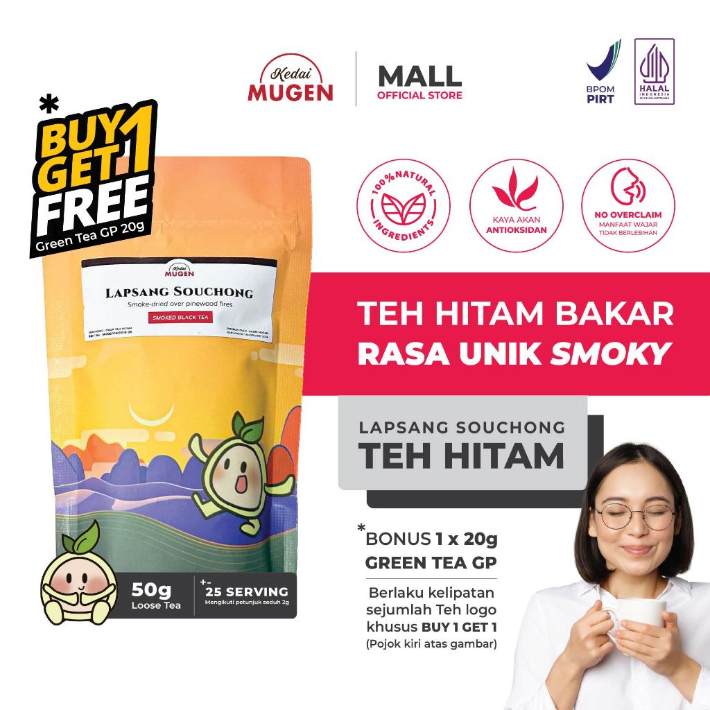 

Teh Hitam Lapsang Souchong Chinese Smoked Black Tea Kedai Mugen 50 gram