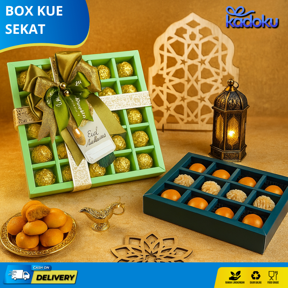 

Box Sekat Mika I Box Kue Kering I Box Nastar Sekat Box Imlek | Dos Lebaran | Dus Kue Lebaran I HG01