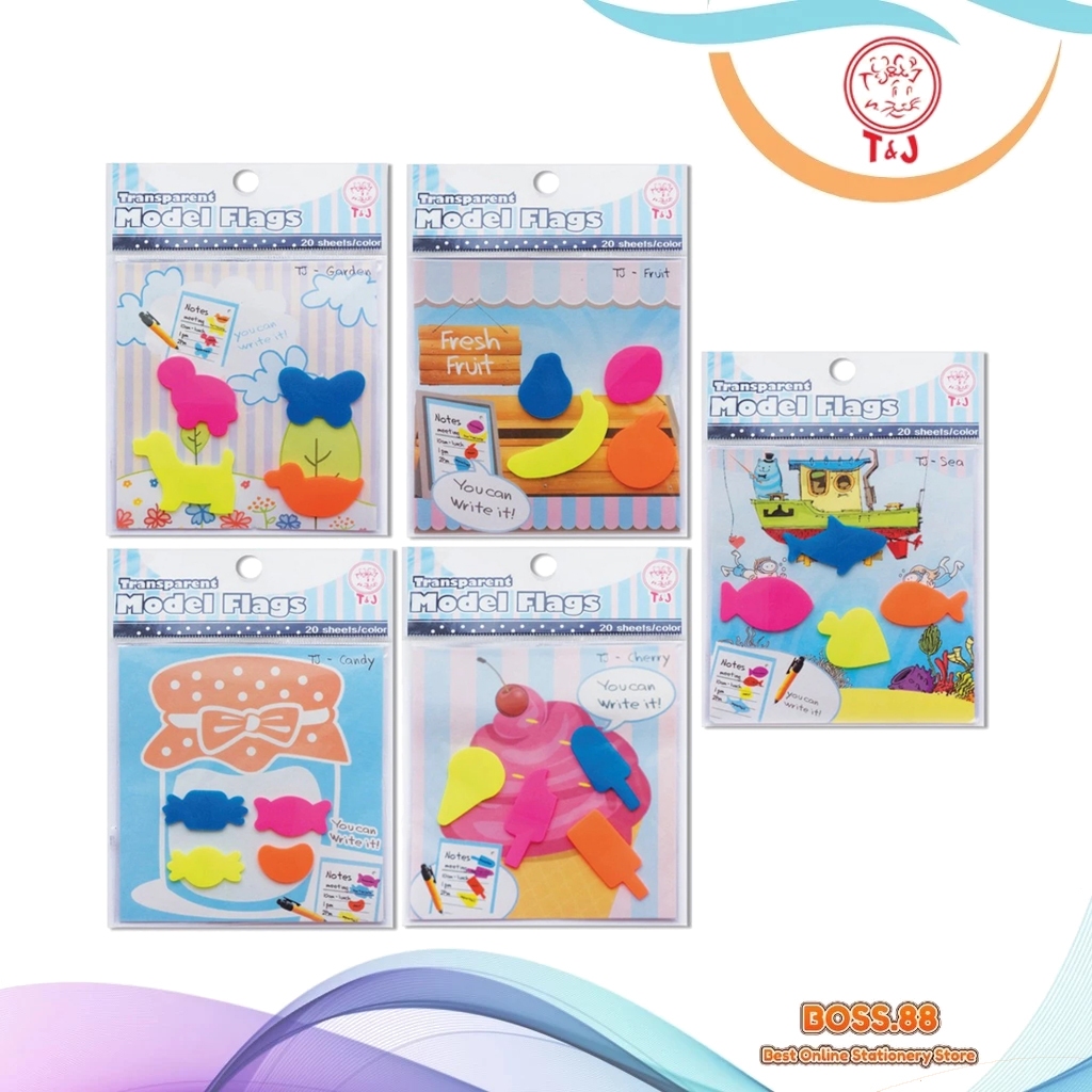 

STICK NOTE TOM & JERRY (T&J) TRANSPARENT MODEL FLAG (1 PCS)