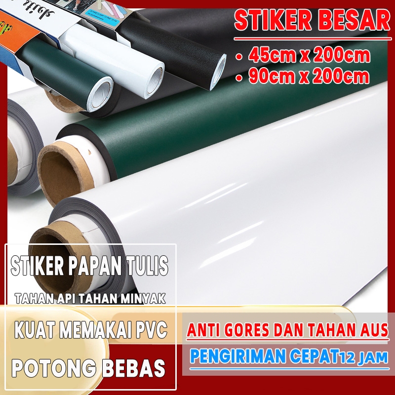 

【Barang spot】stiker papan tulis papan tulis hitam kertas papan tulis whiteboard sticker papan tulis stiker dinding