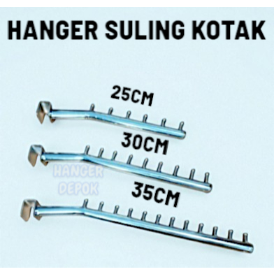 SULING KOTAK GANTUNGAN BAJU BAHAN BESI SULING KOTAK 12TITIK