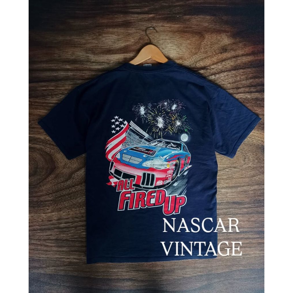 T-SHIRT KAOS NASCAR VINTAGE BUILT UP PRIA SECOND PRELOVED