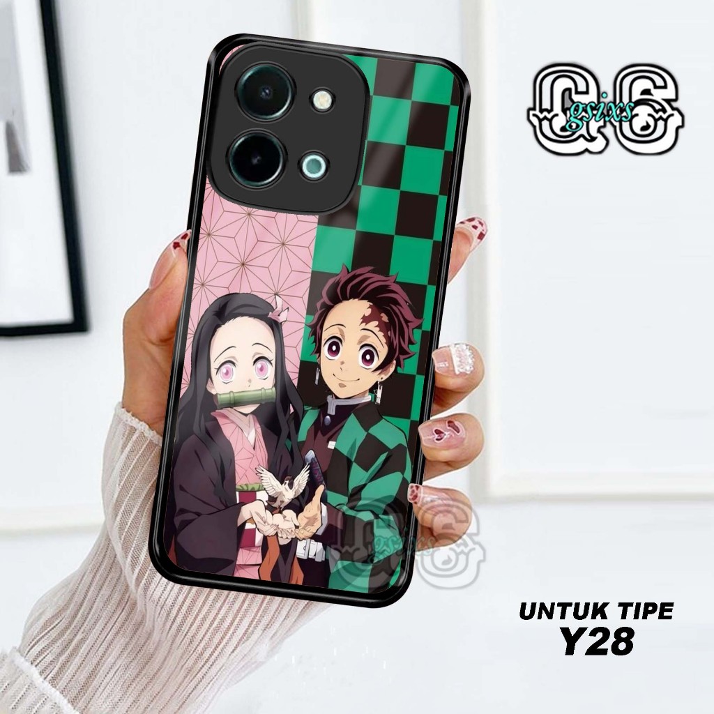 Casing Case Hp Vivo Y28 [ Demon Slayer ] Aneka casing, custom case, case aesthetic case murah,case l