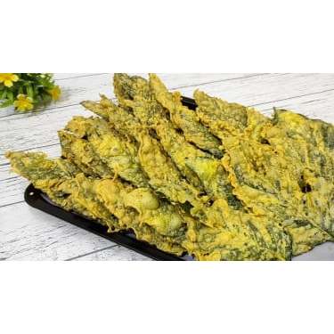 

keripik daun bayam crisfy pinanggih sari renyah dan gurih rasa original makanan khas jawa barat