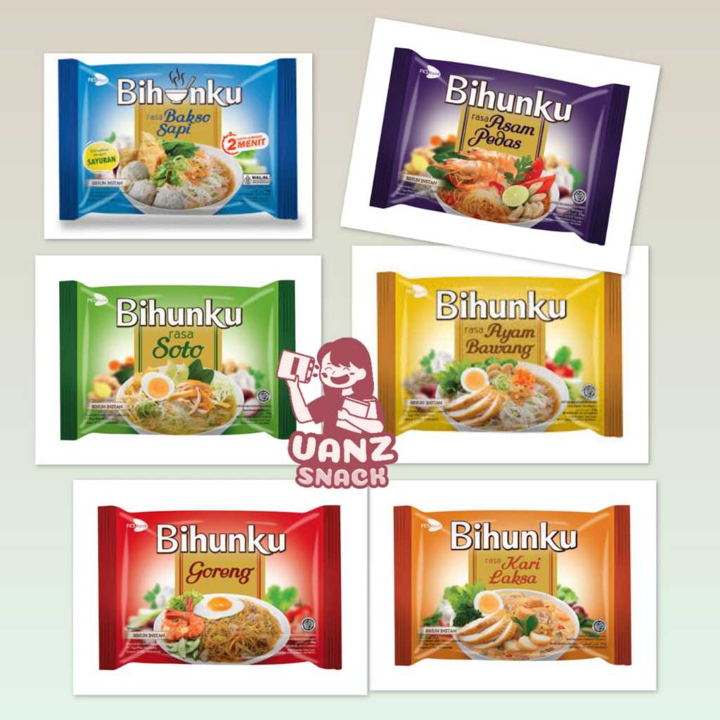 

Bihunku Bihun instan tersedia aneka rasa netto 55 gram