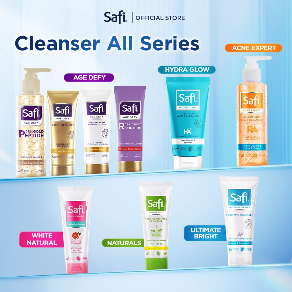 Safi Pencuci Wajah Semua Series - Facial Wash Semua Jenis Kulit