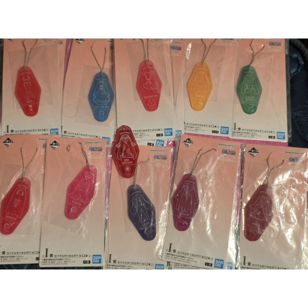 Ichibankuji ONE PIECE Memory of Heroines Prize I Motel Keychain nami nefeltari vivi shirahoshi tussy