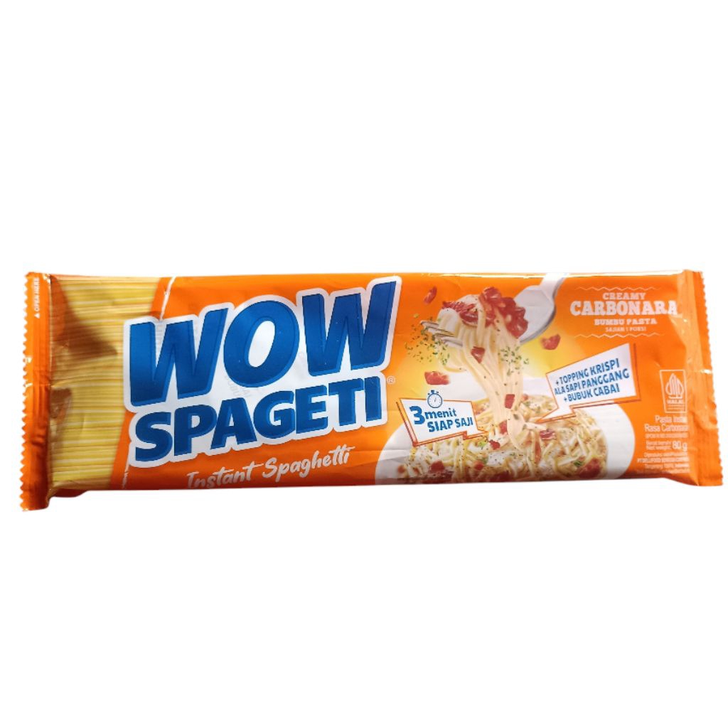 

WOW Spageti Rasa Creamy Carbonara Pasta Instant Spagetti Mayora 80gr
