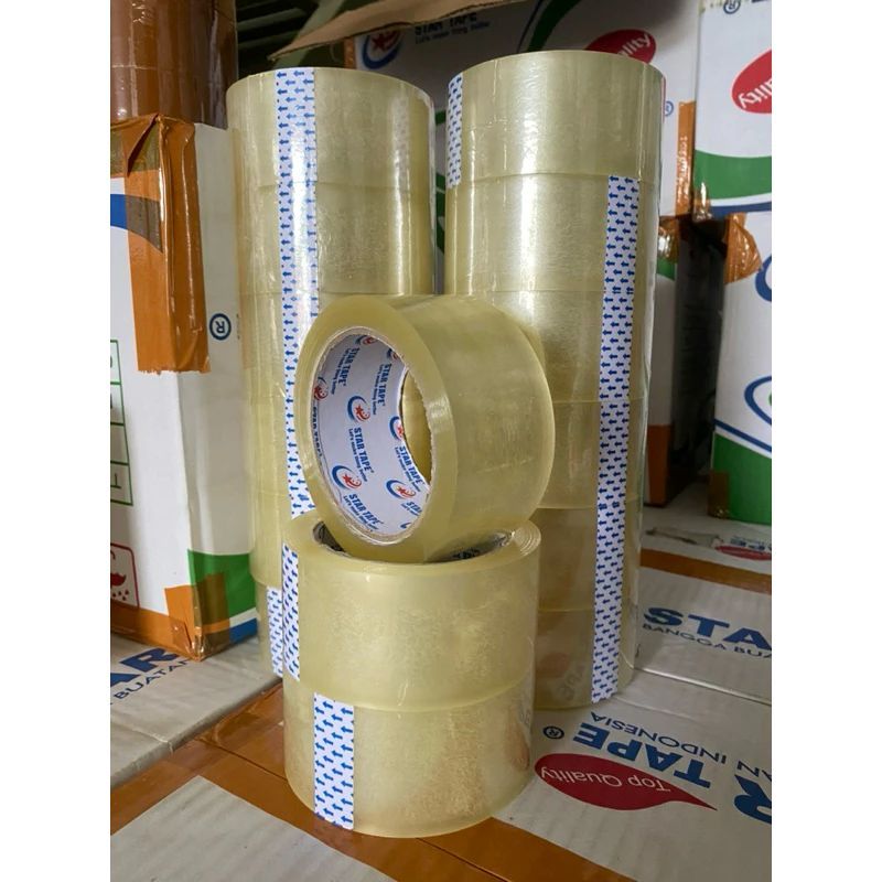 

Lakban Per 6 Pcs/Slop 100 Yard X 45 Mm Eco Star Tape