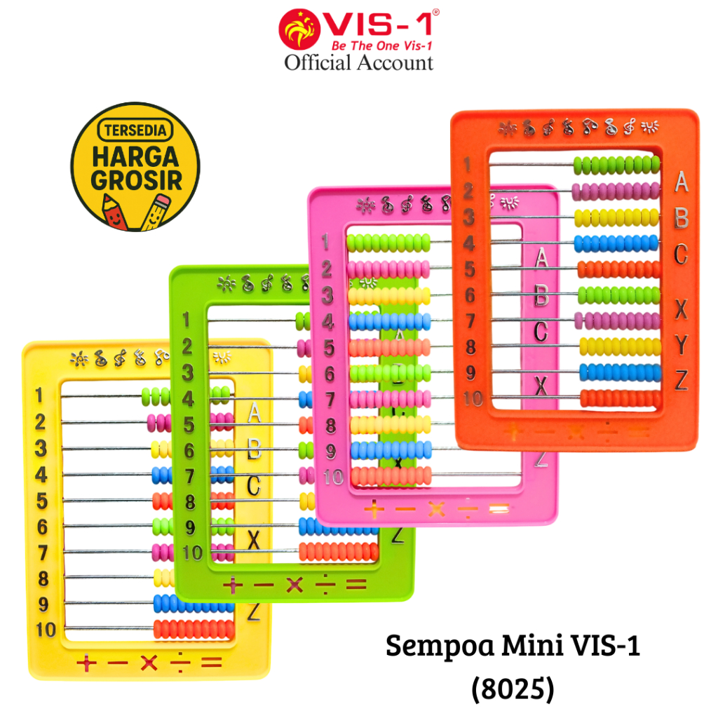 

VIS-1 Sempoa Mini kode 8025 / Sempoa / Simpoa Hitungan Edukasi / Mainan Anak