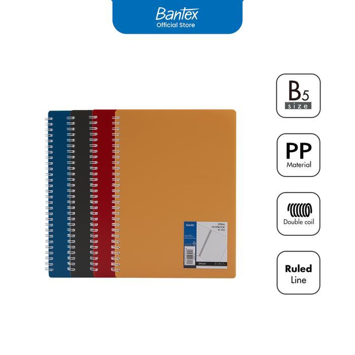 

Bantex Spiral Notebook B5 Kertas 70g Bergaris Warna Klasik SPB560