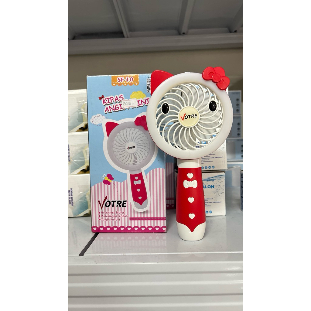 KIPAS ANGIN TANGAN PORTABEL VOTRE/KIPAS MINI PORTABEL/KIPAS ANGIN MINI LAMPU LED PORTABLE