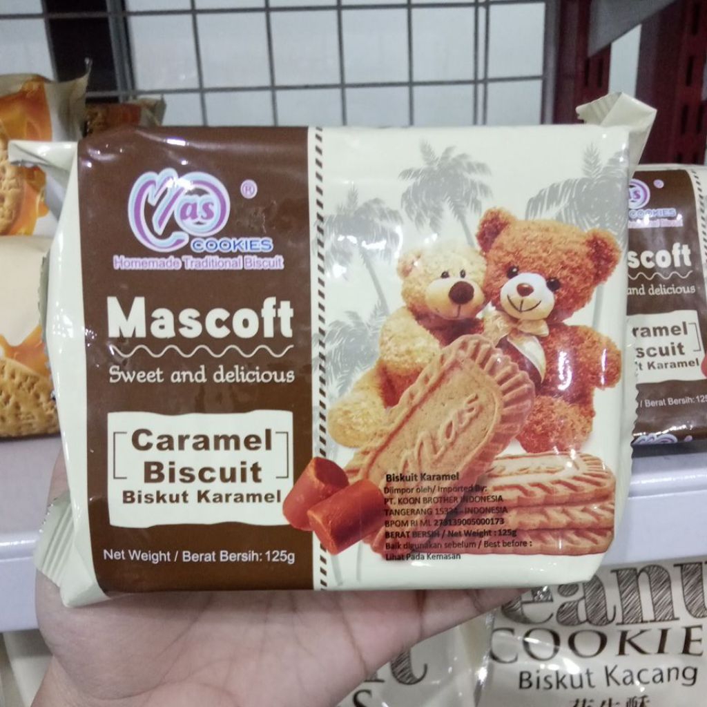 

COOKIES MASCOFT CARAMEL BISCUIT BERAT BERSIH 125GR