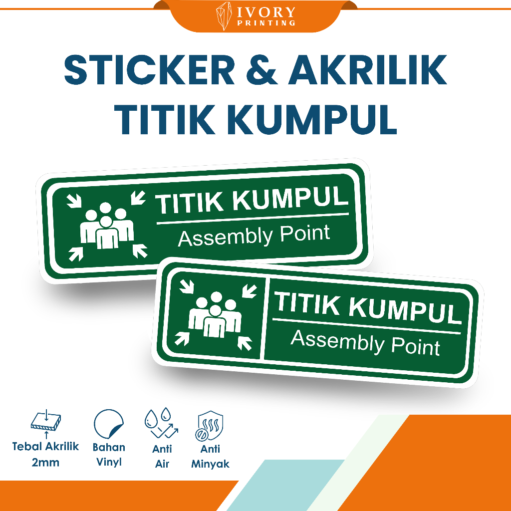 

Sticker Titik Kumpul Ukuran 30 x 10 cm