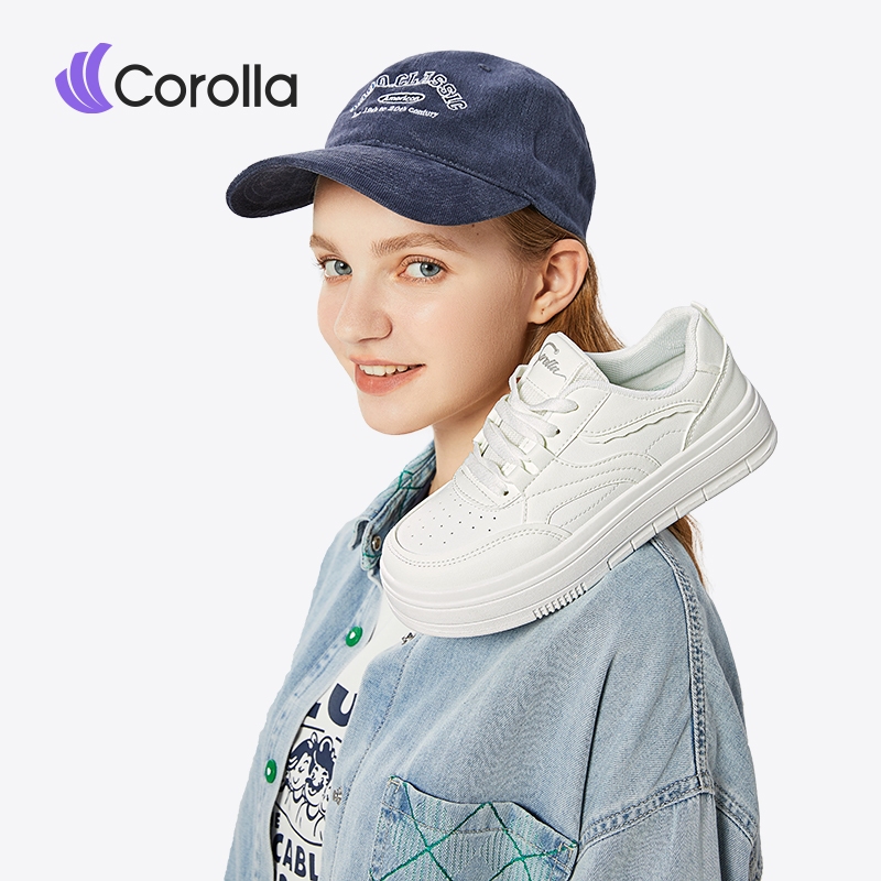 New Corolla Lvy Sepatu Wanita Kets Sneakers Sport Shoes Ringan Empuk Putih