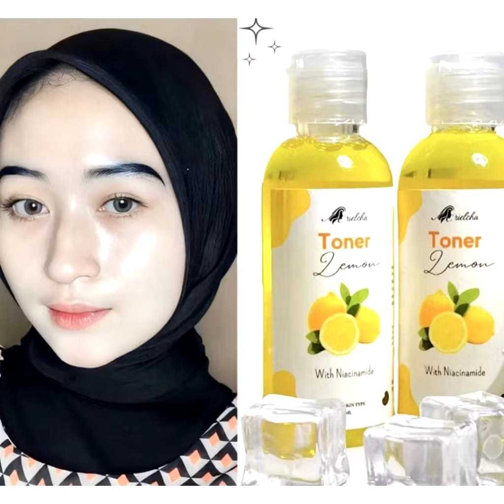 Toner Pelicin wajah Ekstrak lemon glowing toner lemon 100% original