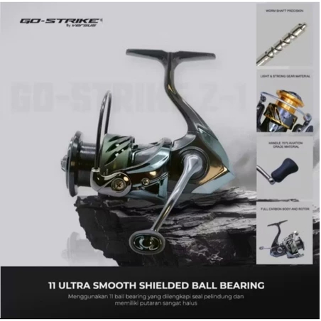 Reel Pancing Go Strike Versus Z-1 1000/2000/3000 Salt Water Light Weight Carbon Concept