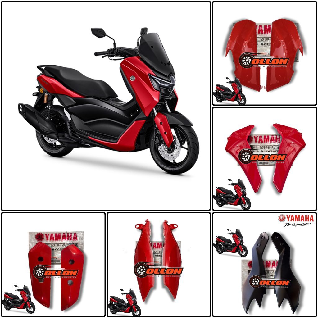Paket body halus full set NMAX TURBO TACH MAX, NEO, NEO S Merah Asli original yamaha genuine part