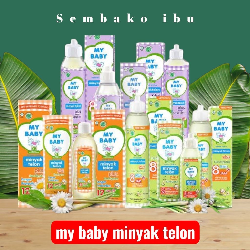 MY BABY MINYAK TELON PLUS equaliptus dan lavender 150 ml / 90ml / 60ml