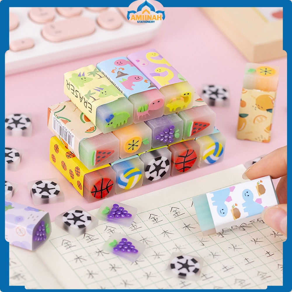 

Eraser Pencil Karakter Motif Kartun Warna Warni Lucu / Alat Tulis Penghapus Karet Perlengkapan Sekolah Anak Amiinah Stationery A74